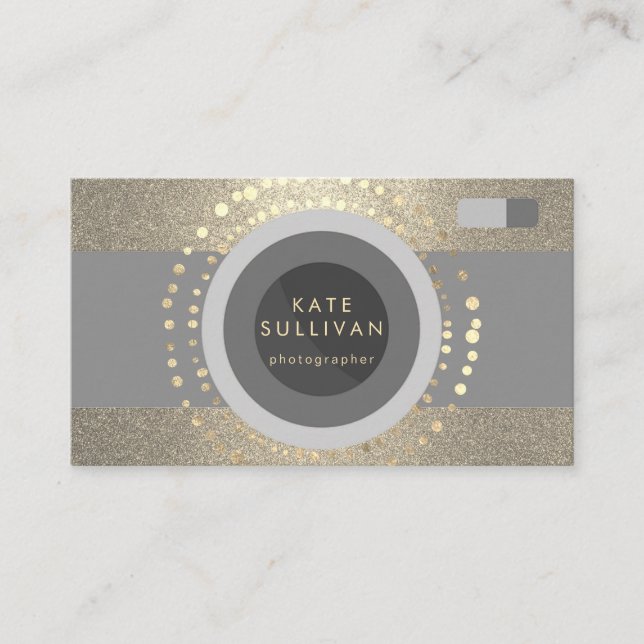 Cartão De Visita design do fotógrafo moderno (Frente)