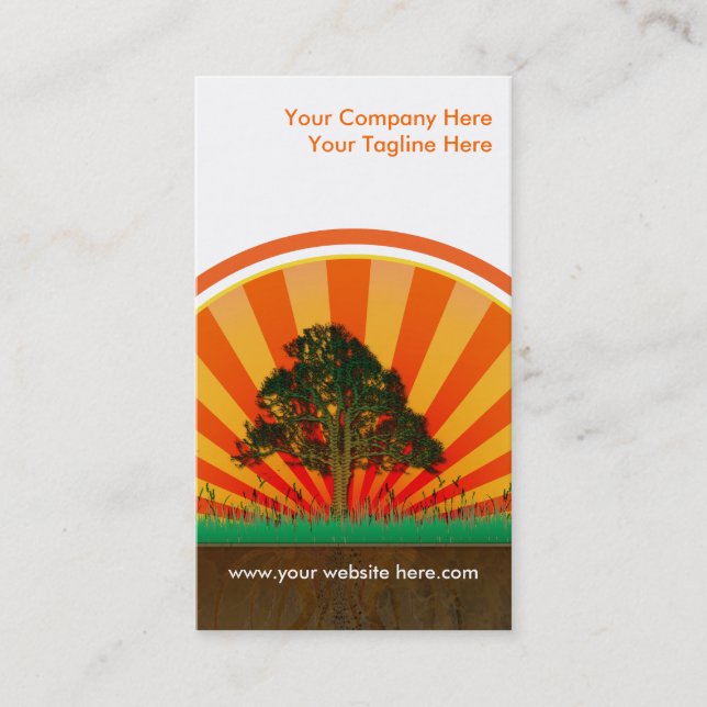 Cartão De Visita design do verão (Frente)