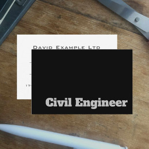 Cartão De Visita Design Engenheiro Civil Livre e Negrito