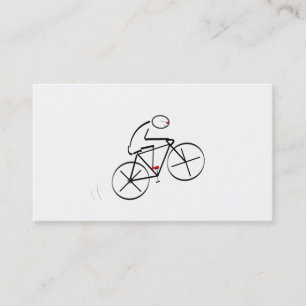 Cartão De Visita Design estilizado do Bicyclist