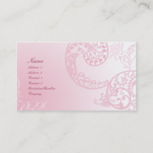 Cartão De Visita Design floral elegante