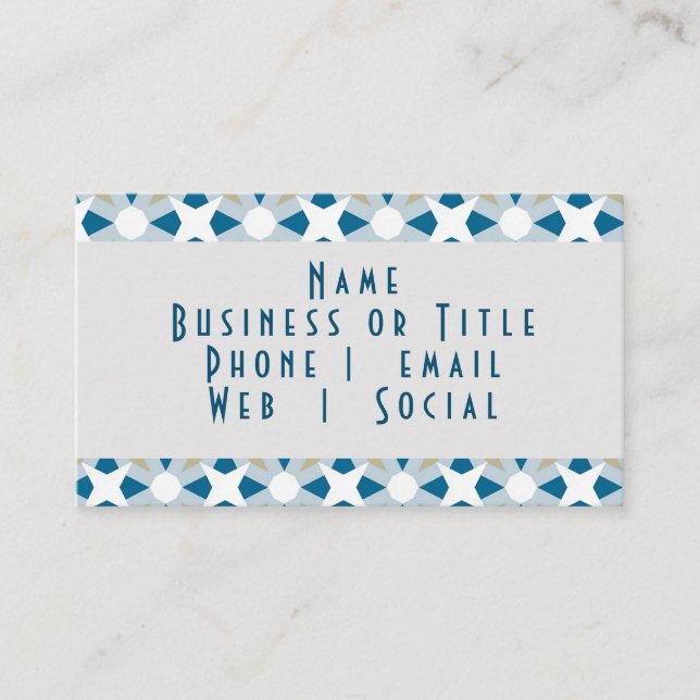 Cartão De Visita Design geométrica mínima (Frente)