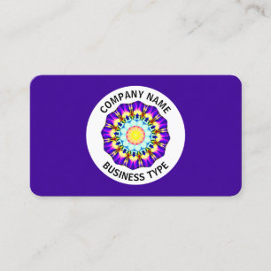 Cartão De Visita Design Geométrico 070714(01) - Roxo #3B0094