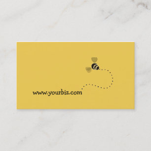 Cartão De Visita Design gráfico da abelha bonito simples dos