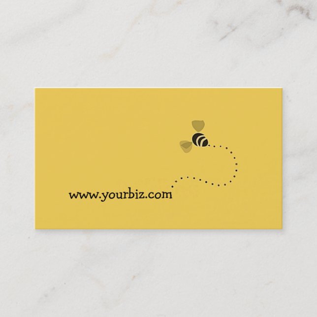 Cartão De Visita Design gráfico da abelha bonito simples dos (Frente)