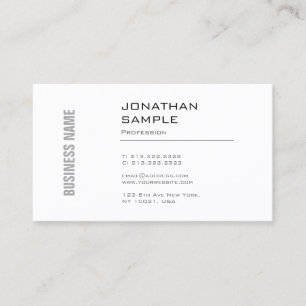 Cartão De Visita Design Gráfico Minimalista Elegante Tendência Simp