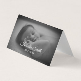 Cartão De Visita Design Minimalista de Cuidados Neonatais de Doula