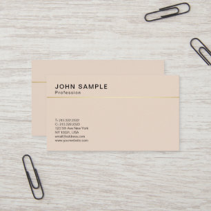 Cartão De Visita Design Minimalista Elegante Cor Criativo
