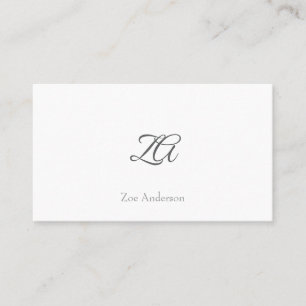 Cartão De Visita Design Minimalista Personalizado Fundo Branco