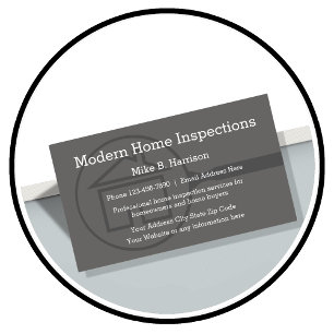 Cartão De Visita Design moderno da inspeção Home profissional