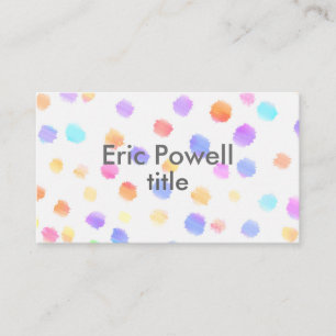 cartão de visita design moderno de aquarela person