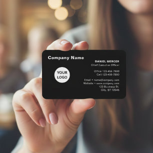 Cartão De Visita Design Moderno de Logo Profissional