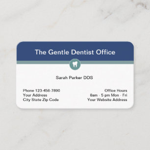 Cartão De Visita Design moderno do escritório da indústria dentá