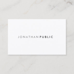 Cartão De Visita Design Moderno Elegante e Sofisticado Simples