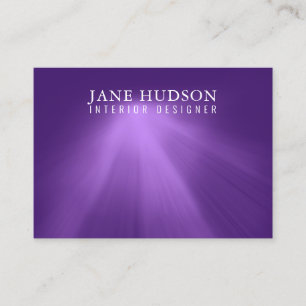 Cartão De Visita Design Moderno Limpo Elegante Roxo Simples Luxuoso