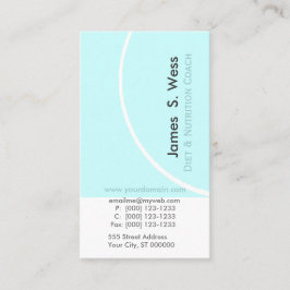 Cartão De Visita Design nervoso elegante do abstrato da nutrição da