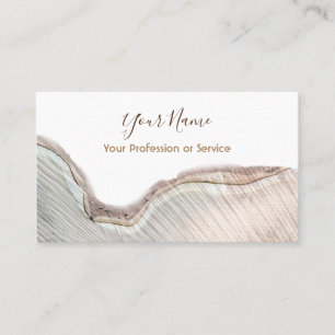 Cartão De Visita Design orgânico de interiores de madeira e furnitu