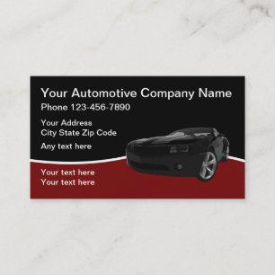 Cartão De Visita Design para automóveis modernos