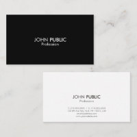 Design preto e branco elegante profissional
