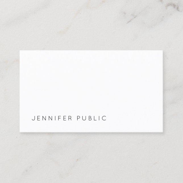 Cartão De Visita Design profissional de Modelo elegante moderno (Frente)