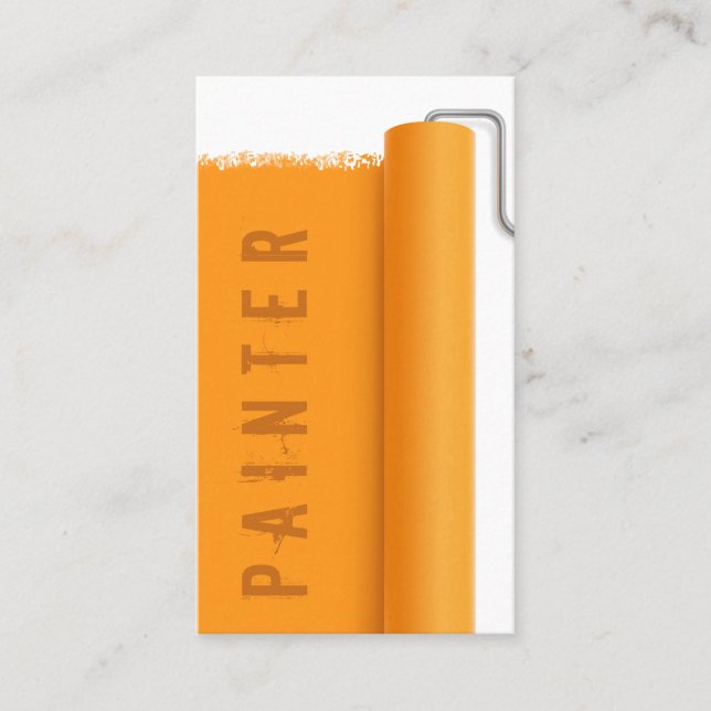 Cartão De Visita Design profissional moderna do pintor (Frente)