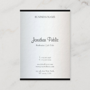 Cartão De Visita Design simples e moderno minimalista elegante