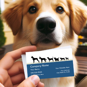 Cartão De Visita Design temático do animal de estimação do cão