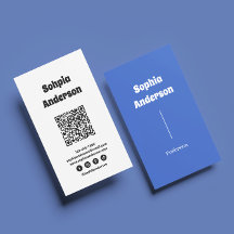 Design Vertical Moderno | Código QR e links sociai