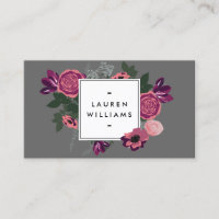 Designer de Cinzas Floral Moderno de Vintage Escur
