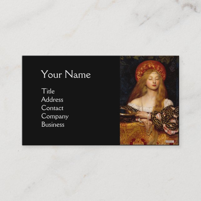 Cartão De Visita DESIGNER DE CUSTO DE BELEZA VANITÁRIA, preto (Frente)