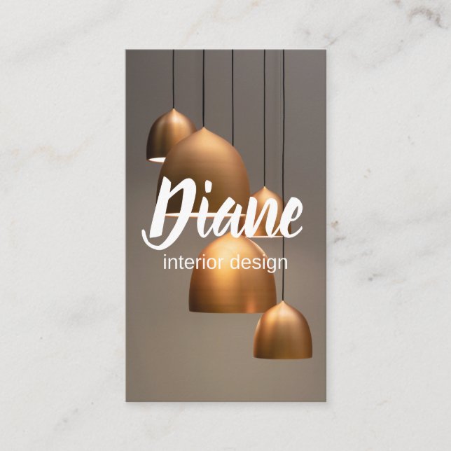 Cartão De Visita Designer de interiores  (Frente)