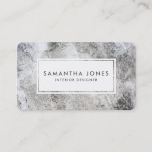 Cartão De Visita Designer de interiores moderno simples da textura