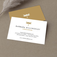 Designer de Logotipo Dragonfly Dourado