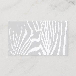 Cartão De Visita Designer de Padrão de abstrato Zebra