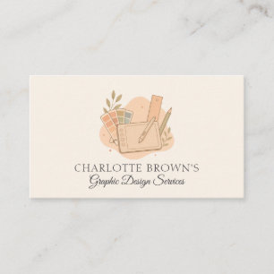 Cartão De Visita Designer Gráfico Branding Criativo