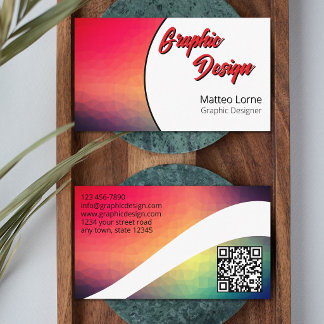 Cartão De Visita Designer Gráfico Moderno