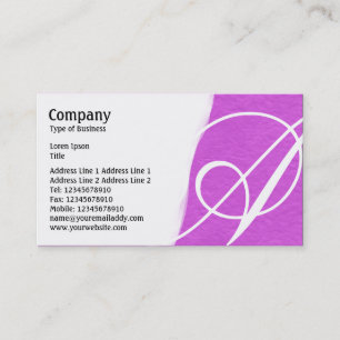 Cartão De Visita Desligado - Textura de papel magenta em bruto