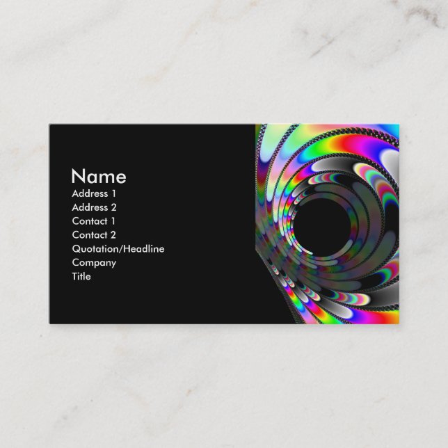 Cartão De Visita Deslizando (Frente)