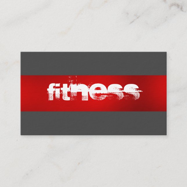 Cartão de visita desportiva de Cinza Vermelha ultr (Frente)