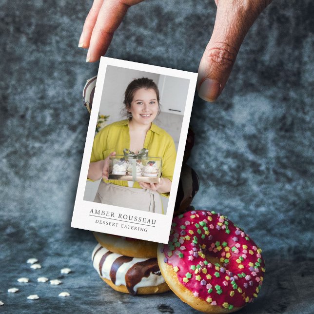 Cartão De Visita Dessert Caterer Baker (Criador carregado)