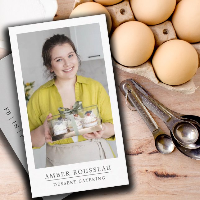 Cartão De Visita Dessert Caterer Baker (Criador carregado)