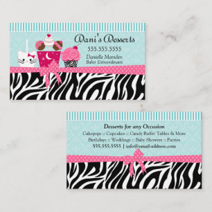 Cartão De Visita Desserts de padaria