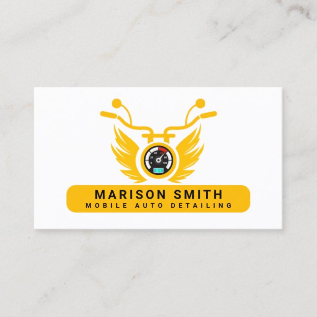 Cartão De Visita Detalhamento Automático, Reparo Automático Logotip (Frente)