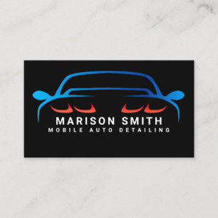 Cartão De Visita Detalhamento Automático, Reparo Automático Logotip