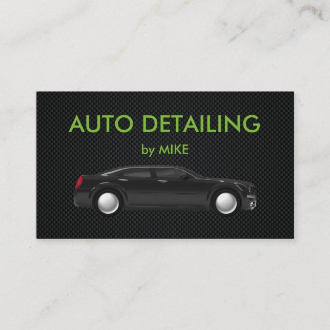 Cartão De Visita Detalhamento Automotivo Poderoso (Frente)