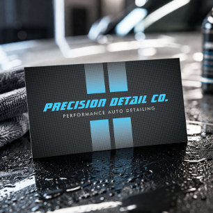 Cartão De Visita Detalhe Automotivo de Performance Listras de Corri