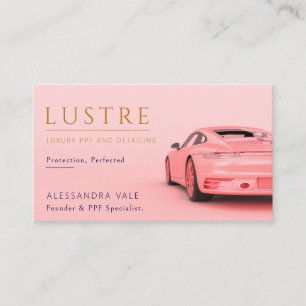 Cartão De Visita Detalhe de Carro PPF Rosa Luxo