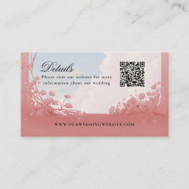 Cartão De Visita Detalhes Código QR pomos site de amor