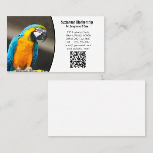 Cartão De Visita Detalhes Empresariais com Código QR e Foto Persona