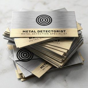 Cartão De Visita Detecção de Metais, Ouro, Moedas e Detector Numism